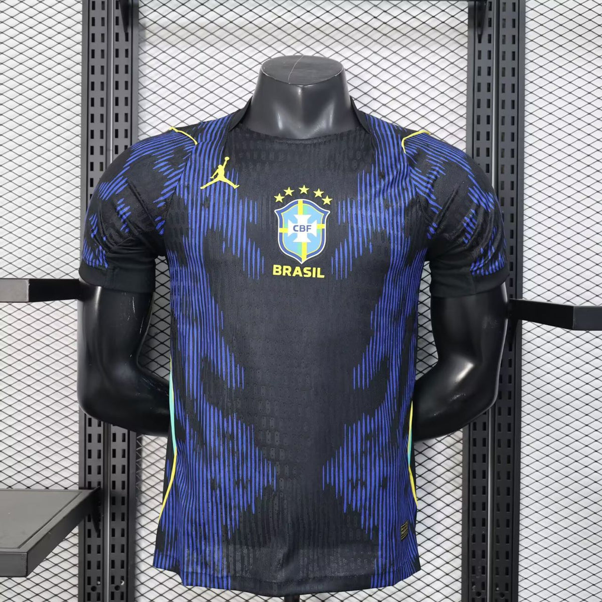 Camiseta azul visitante de Brasil 2026 - Camiseta ajustada de jugador de Jordania