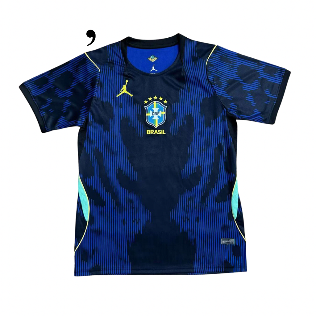 Camiseta azul visitante de Brasil 2026 - Versión para aficionados de Jordania