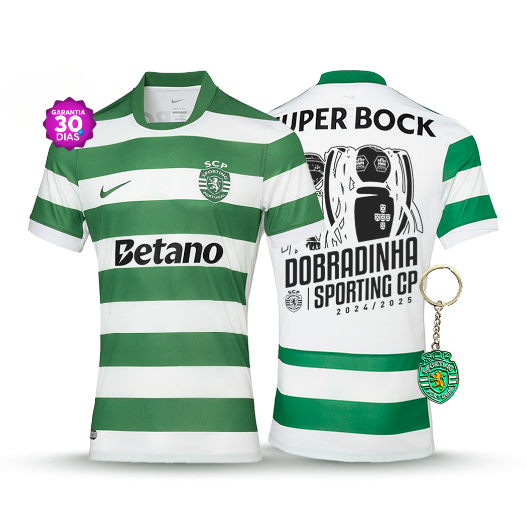 Camiseta de local del Sporting DOBLE 2025/26 - ¡NUEVO LANZAMIENTO! 🦁🏆🏆