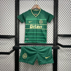 Conjunto Infantil Sporting Away 2024/25 - ÚLTIMAS UNIDADES! 🔥💚