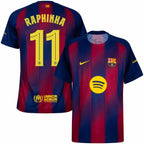Kit 3 Fan Jerseys Barcelona Home, Away e Third 2025/26