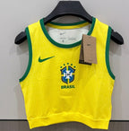 Brazil 26 Home Cropped Jersey