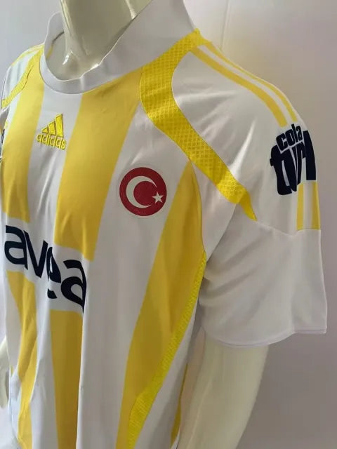 Alex de Souza Fenerbahçe 2007-2008 White Retro Kit Jersey – | Trikot | Maillot Soccer Shirt