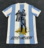 Lionel Messi GOAT Argentina Champion Special Jersey Trikot Maillot Soccer Shirt