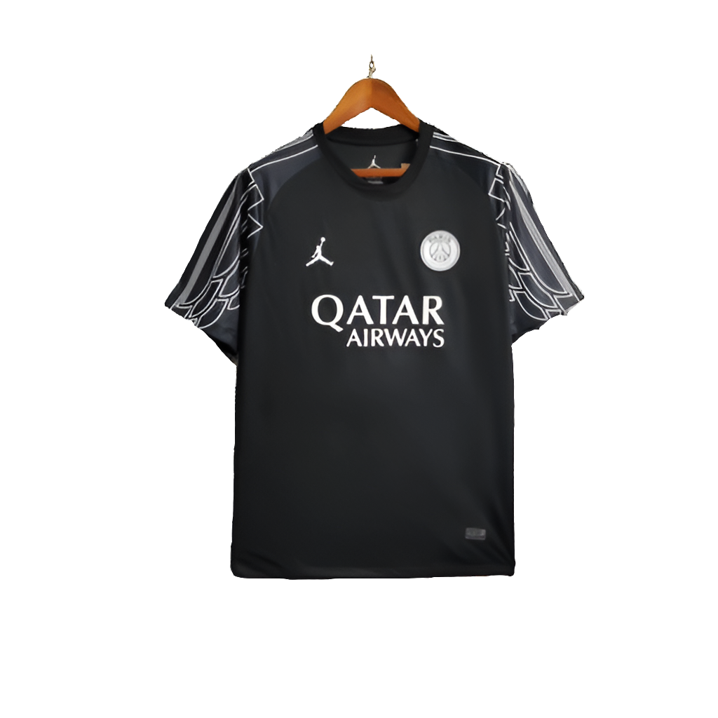 Camiseta de portero del Paris Saint-Germain (PSG) 25/26 - Negra - Versión para aficionados
