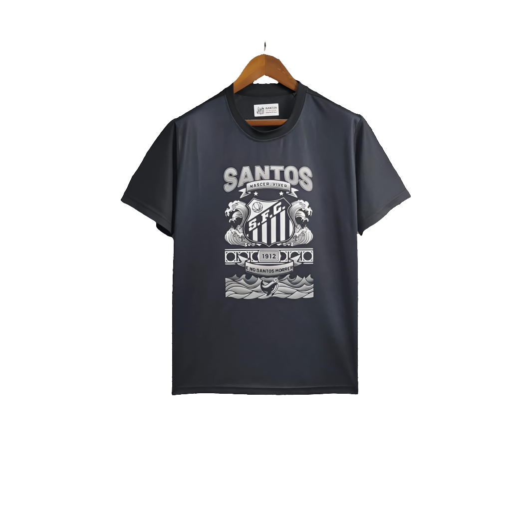 Santos 25/26 Casual Edition Jersey - Black - Fan Version