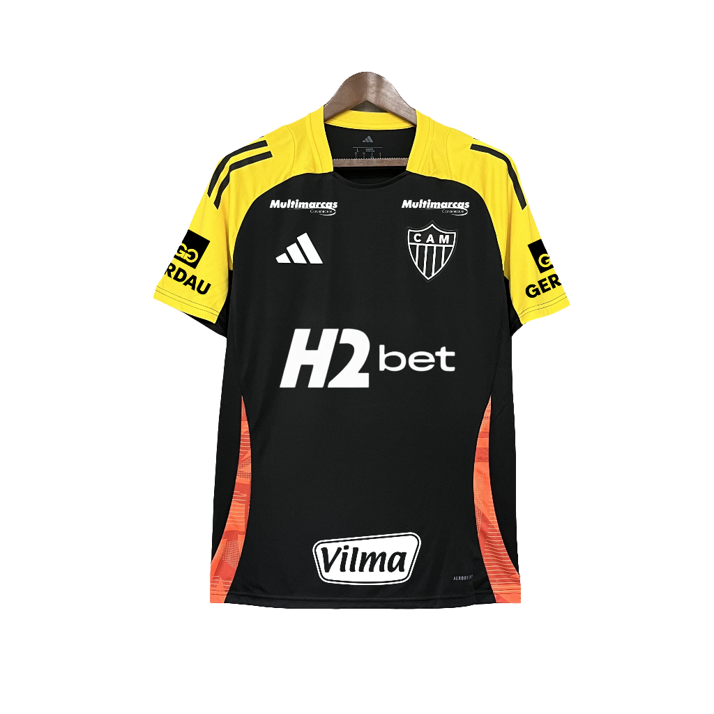 Atletico Mineiro 25/26 Training Jersey - All Sponsors - Black - Fan Version