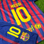 Lionel Messi Barcelona 11/12 Home Kids Kit – Kit Jersey for Children – | KinderTrikot | Maillot Enfant Soccer Shirt