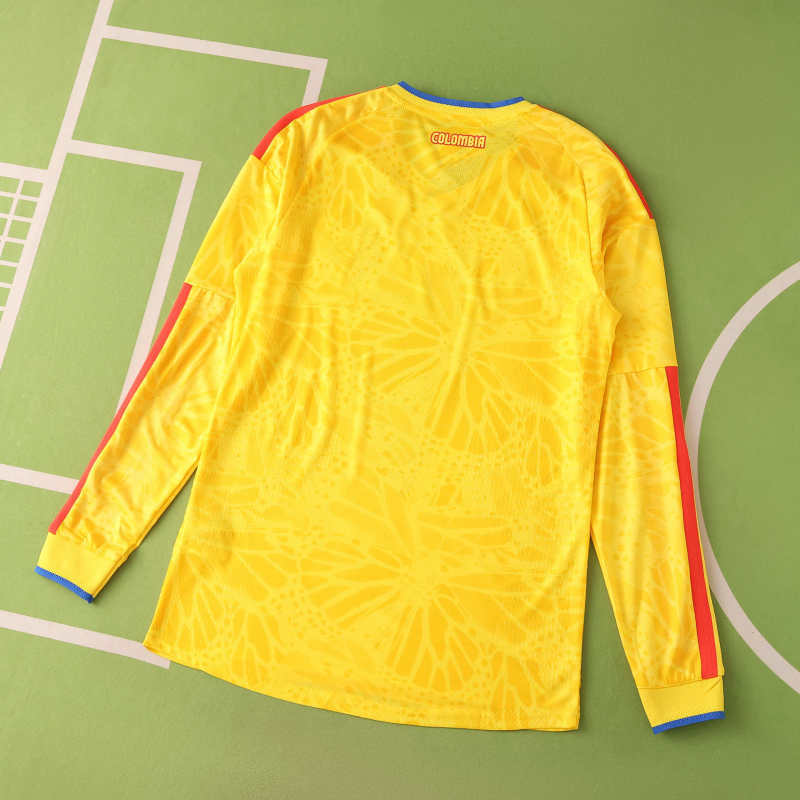 Colombia World Cup 2026 Jersey Player Version - Long Sleeve