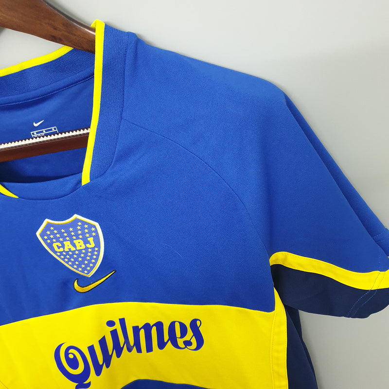 Boca Juniors 2001 Home Jersey - Retro Version