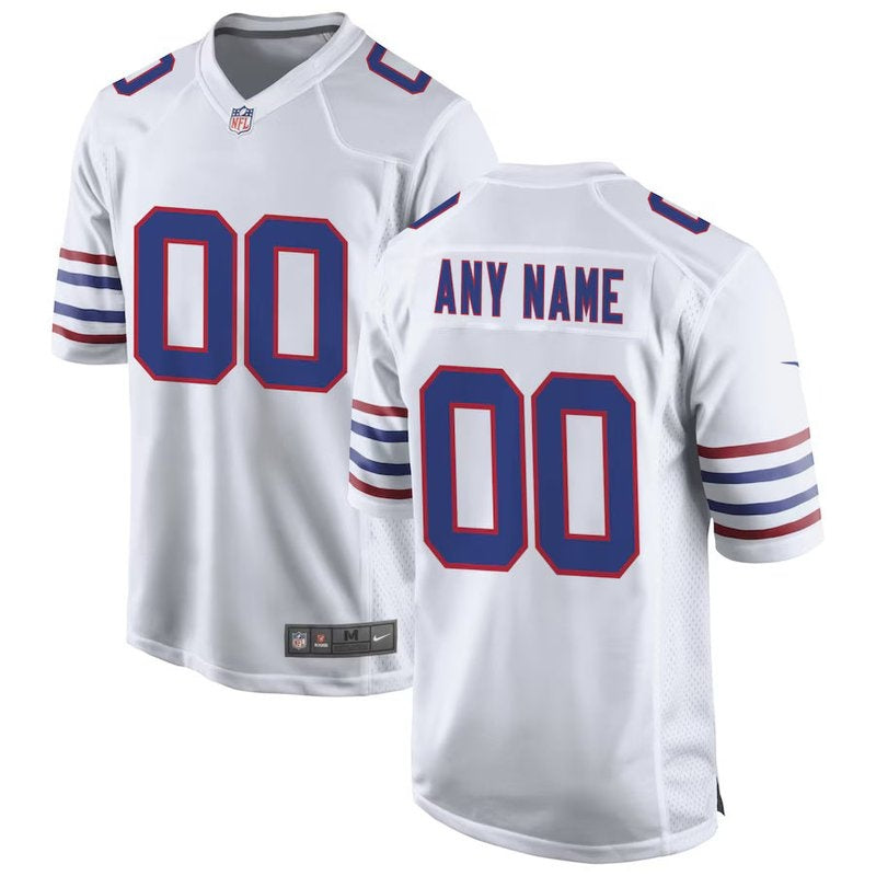 Camiseta personalizada de la NFL de los Buffalo Bills, color blanco