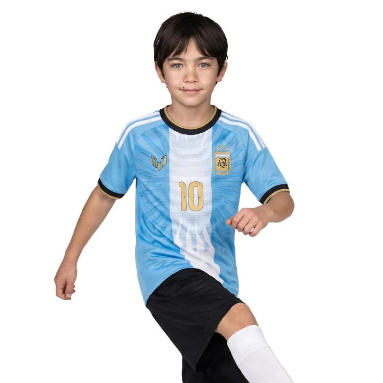 Kids Kit Argentina Messi 10 Fan Jersey Shirt 2026