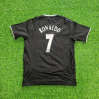 Cristiano Ronaldo Manchester United 2003 2004 Retro Black Jersey Trikot