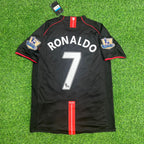 Cristiano Ronaldo Manchester United 2007–2008 Black Retro Football Jersey Kit
