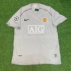 Cristiano Ronaldo Manchester United 2007 2008 Grey Retro Jersey Trikot Maillot Soccer Shirt