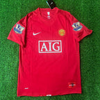 Cristiano Ronaldo CR7 Manchester United 2007 2008 EPL Retro Red Jersey Trikot