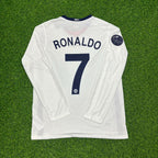 Cristiano Ronaldo Manchester United 2009 Champions Leage Final Rome Retro Long Sleeve Jersey Trikot