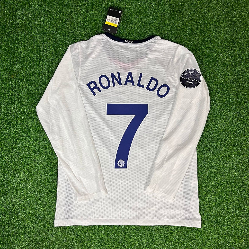 Cristiano Ronaldo Manchester United 2009 Champions Leage Final Rome Retro Long Sleeve Jersey Trikot