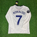Cristiano Ronaldo Manchester United 2009 Champions Leage Final Rome Retro Long Sleeve Jersey Trikot