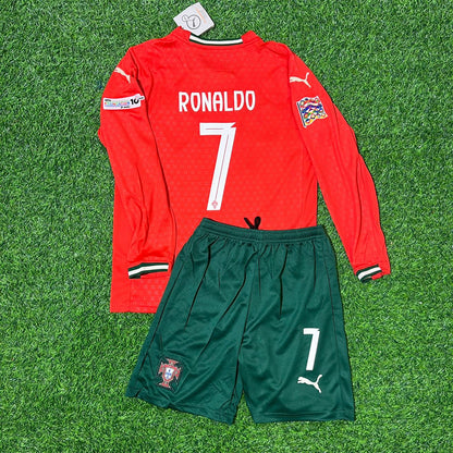 Cristiano Ronaldo Portugal Red Jersey Trikot Maillot Soccer Shirt