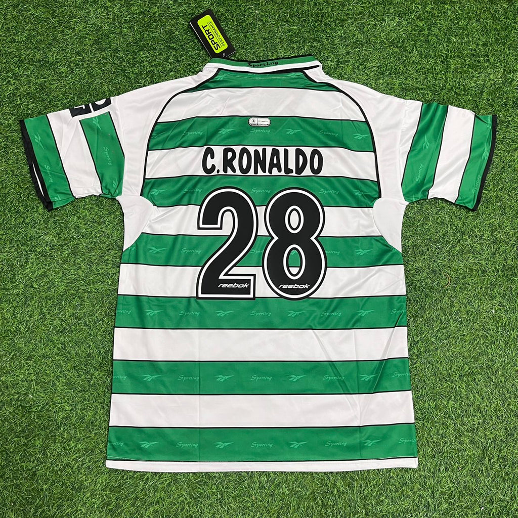 Cristiano Ronaldo Sporting CP Debut Retro Football Jersey Kit