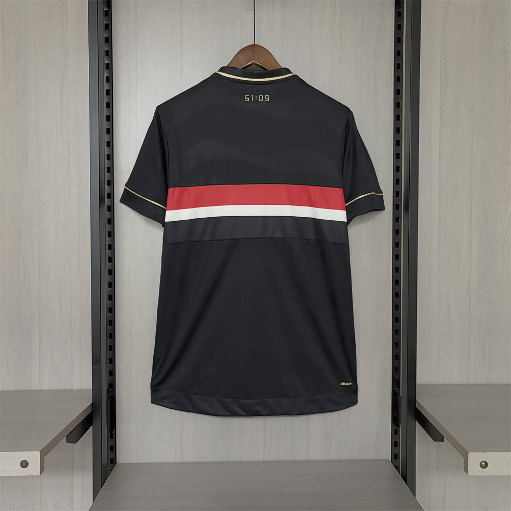 Camisa Sao Paulo Tricolor Third 25/26 - Preta - Fan version