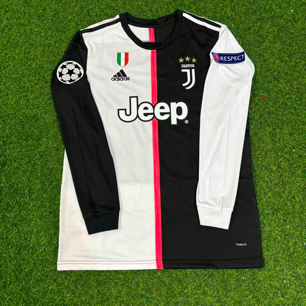 Douglas Costa 11- Juventus Long Sleeve 2019 2020 Retro White Black Jersey Trikot Maglia