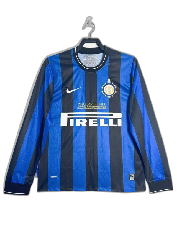 Camiseta de local del Inter de Milán 2010 (versión retro de manga larga)