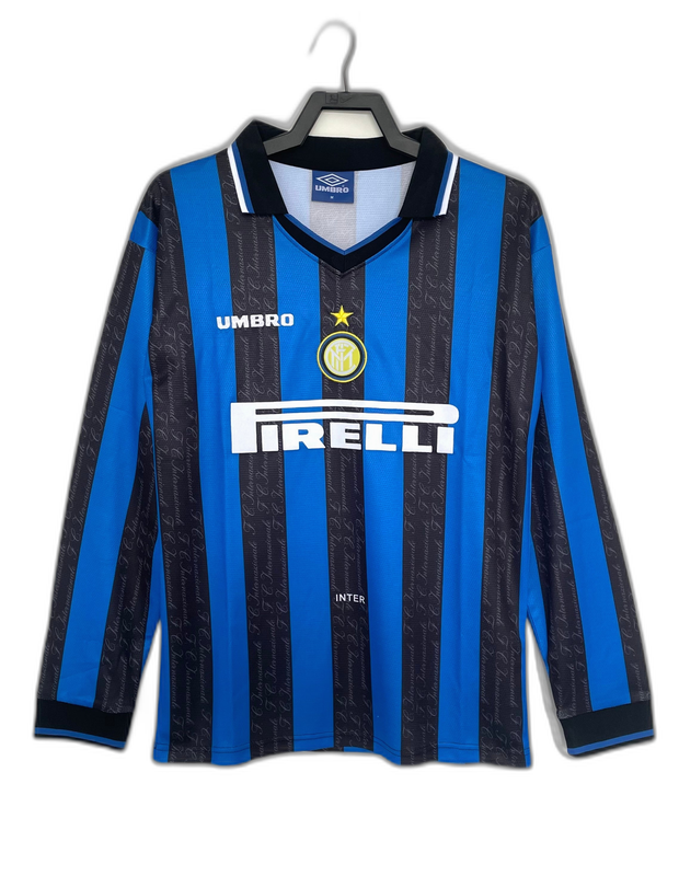 Camiseta local del Inter de Milán 97/98 I - Versión retro de manga larga