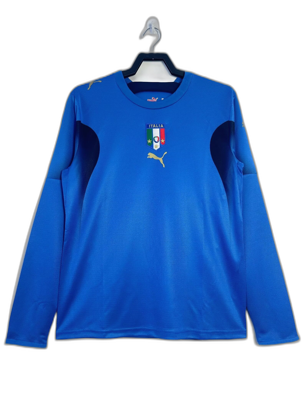 Camiseta local de Italia 2006 I - Versión retro de manga larga
