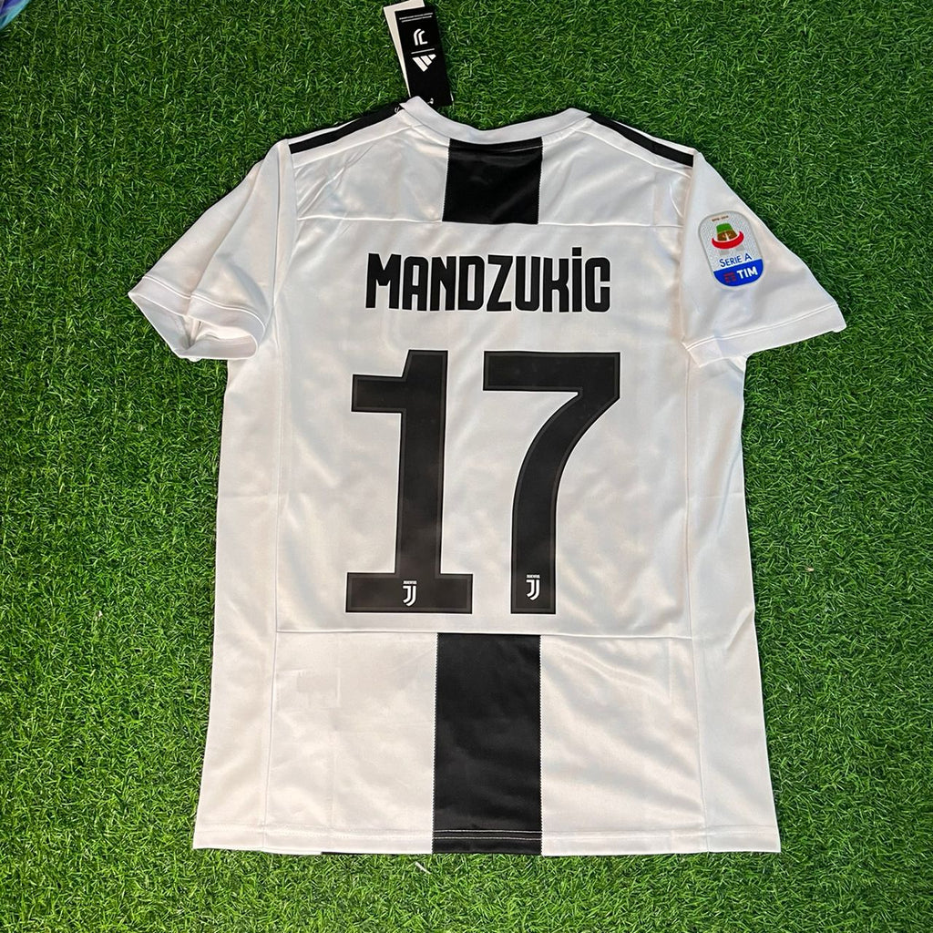 Mario Mandzukic Juventus 2018 2019 Retro Jersey Trikot Soccer Shirt