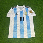 Lionel Messi #10 Argentina 2018 World Cup Home Retro Jersey