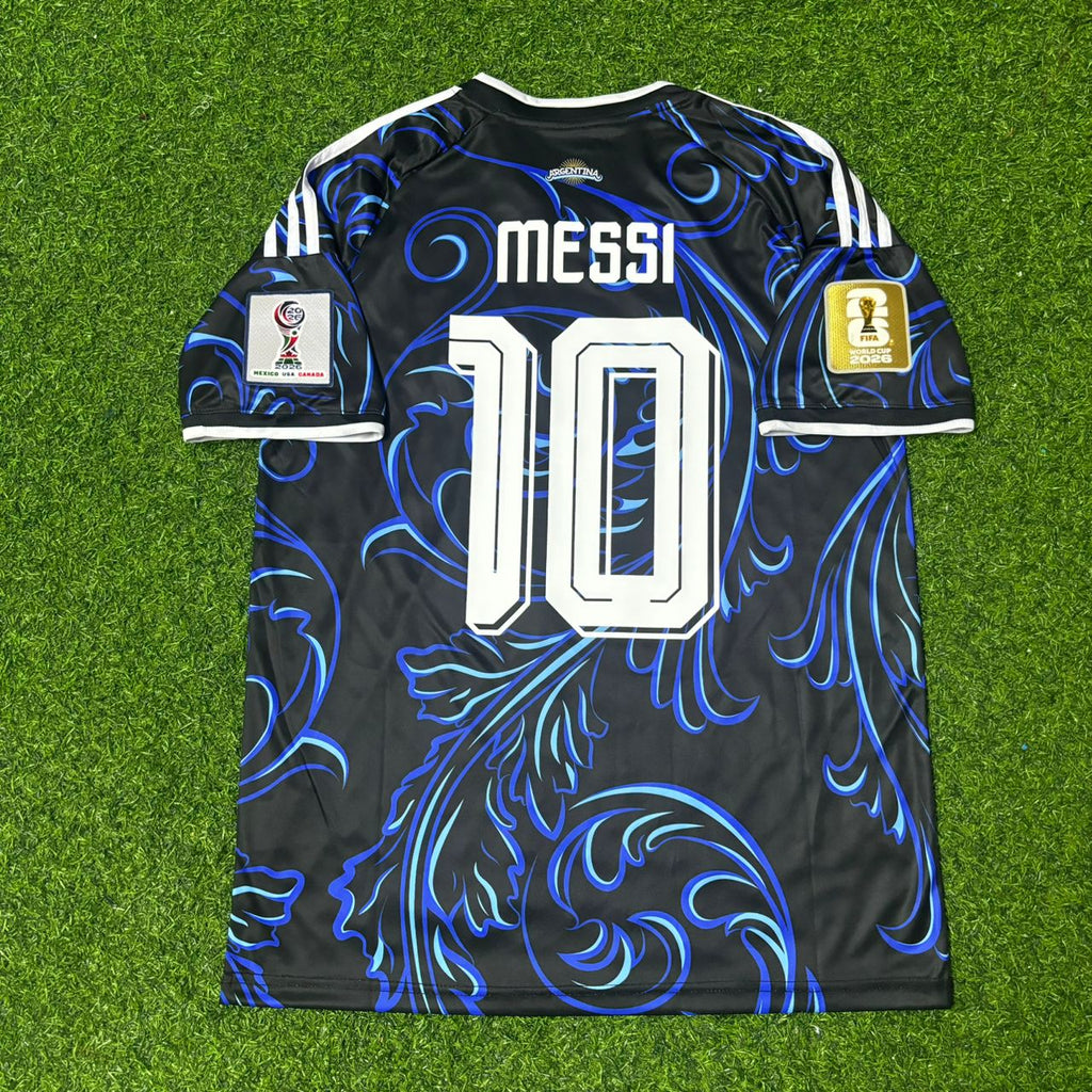 Lionel Messi #10 Argentina 2026 World Cup Golden Patch Football Jersey Kit