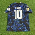 Lionel Messi #10 Argentina 2026 World Cup Golden Patch Football Jersey Kit
