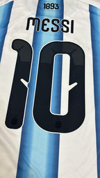 Lionel Messi #10 Argentina 2026 World Cup Home Legacy Patch Long Sleeve Football Jersey