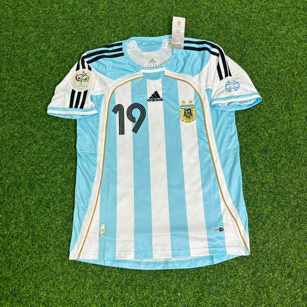 Lionel Messi Argentina 2006 World Cup Kids Retro Football Jersey