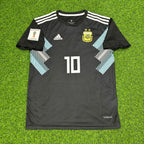Lionel Messi Argentina 2018 World Cup Black Retro Football Jersey