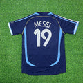 Lionel Messi Argentina 2006 World Cup Dark Blue Home Retro Football Jersey Kit