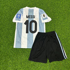 Lionel Messi Argentina Special 2026 World Cup Children Football Jersey Set