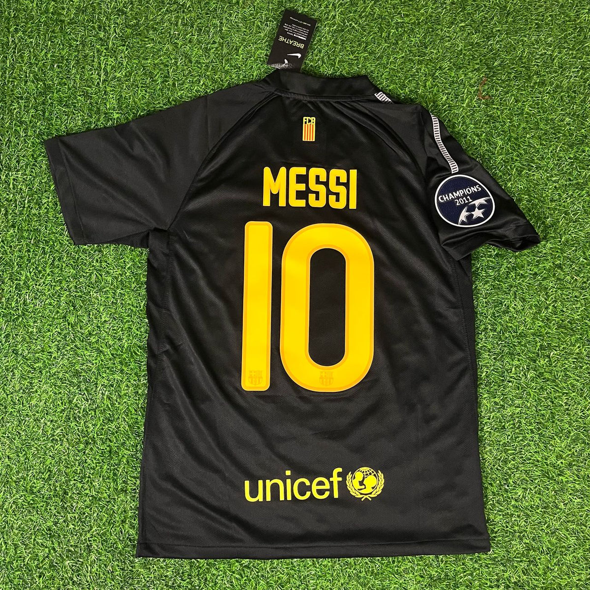 Lionel Messi Black Barcelona 2011/12 Retro Kit Shirt Jersey Trikot Maglia