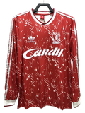 Camiseta local del Liverpool 89/91 - Versión retro de manga larga