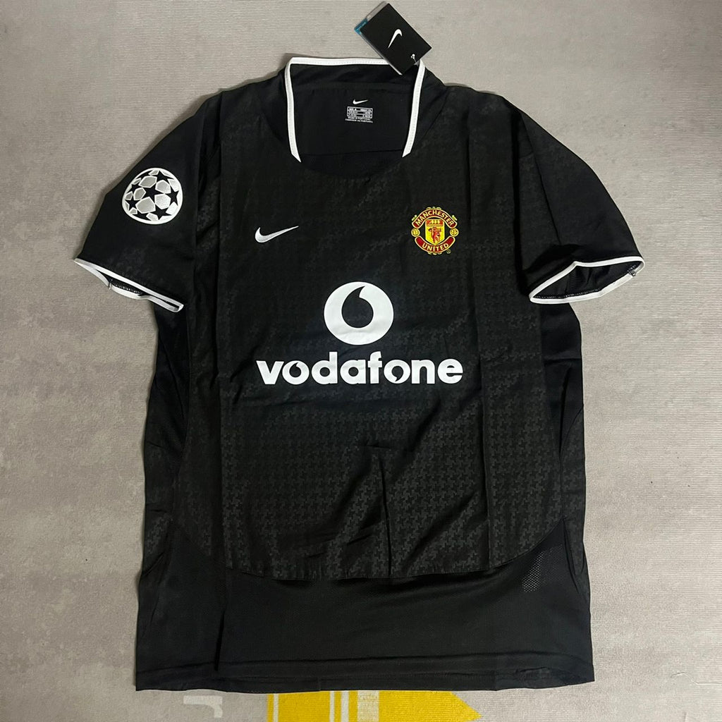 Cristiano Ronaldo Manchester United 2003 2004 Retro Black Jersey Trikot