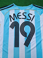 Lionel Messi Argentina 2006 World Cup Retro Long Sleeve Football Jersey