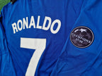 Cristiano Ronaldo Manchester United 2008 Champions League Patch Retro Short Jersey Trikot