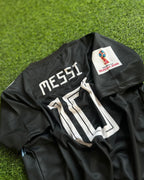 Lionel Messi Argentina 2018 World Cup Black Retro Football Jersey