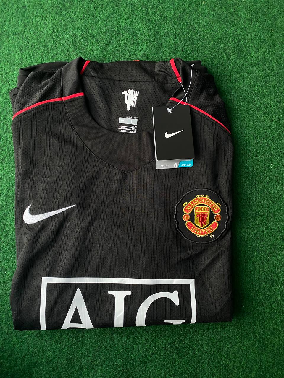 Cristiano Ronaldo Manchester United 2007-2008 Black Retro Jersey Trikot Camiseta Maillot Soccer Shirt