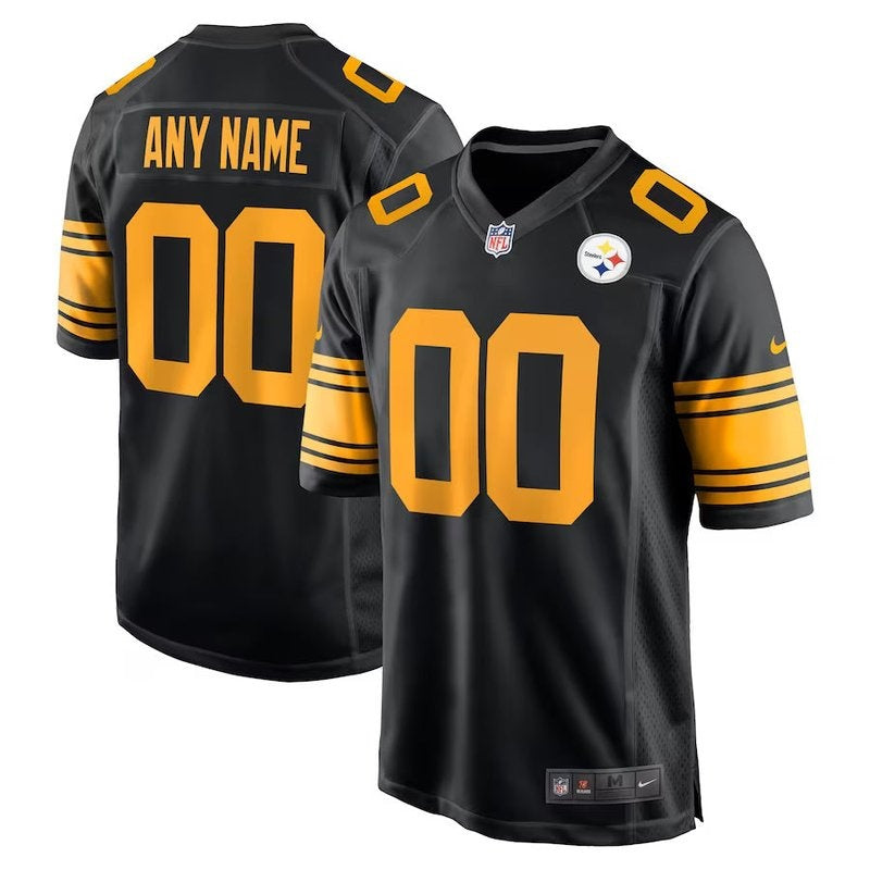 Camiseta alternativa personalizada de la NFL de los Pittsburgh Steelers - Negra