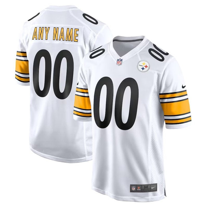 Camiseta personalizada de la NFL de los Pittsburgh Steelers, color blanco
