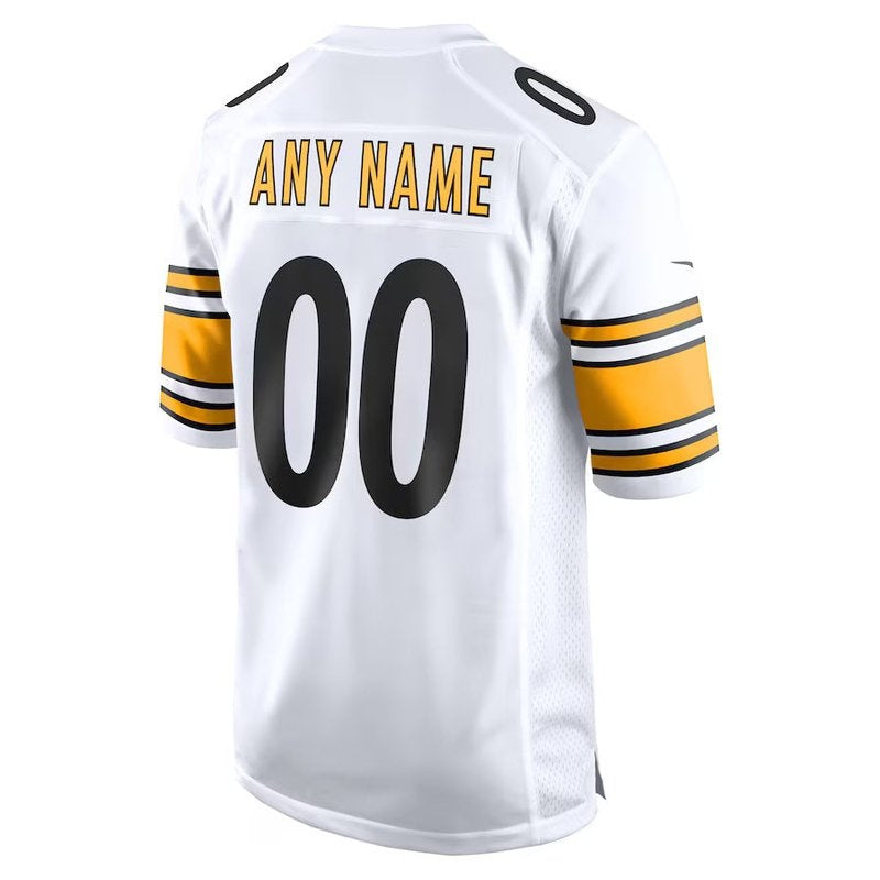 Camiseta personalizada de la NFL de los Pittsburgh Steelers, color blanco