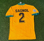 Willy Sagnol Bayern Munich Yellow Retro Football Jersey Kit